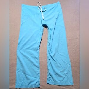 Blue Sky Turquoise Wide-Leg Drawstring Pants